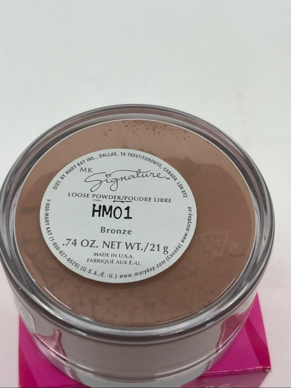 Mary Kay Signature Loose Powder .74 Oz. Bronze 800000 Full Size